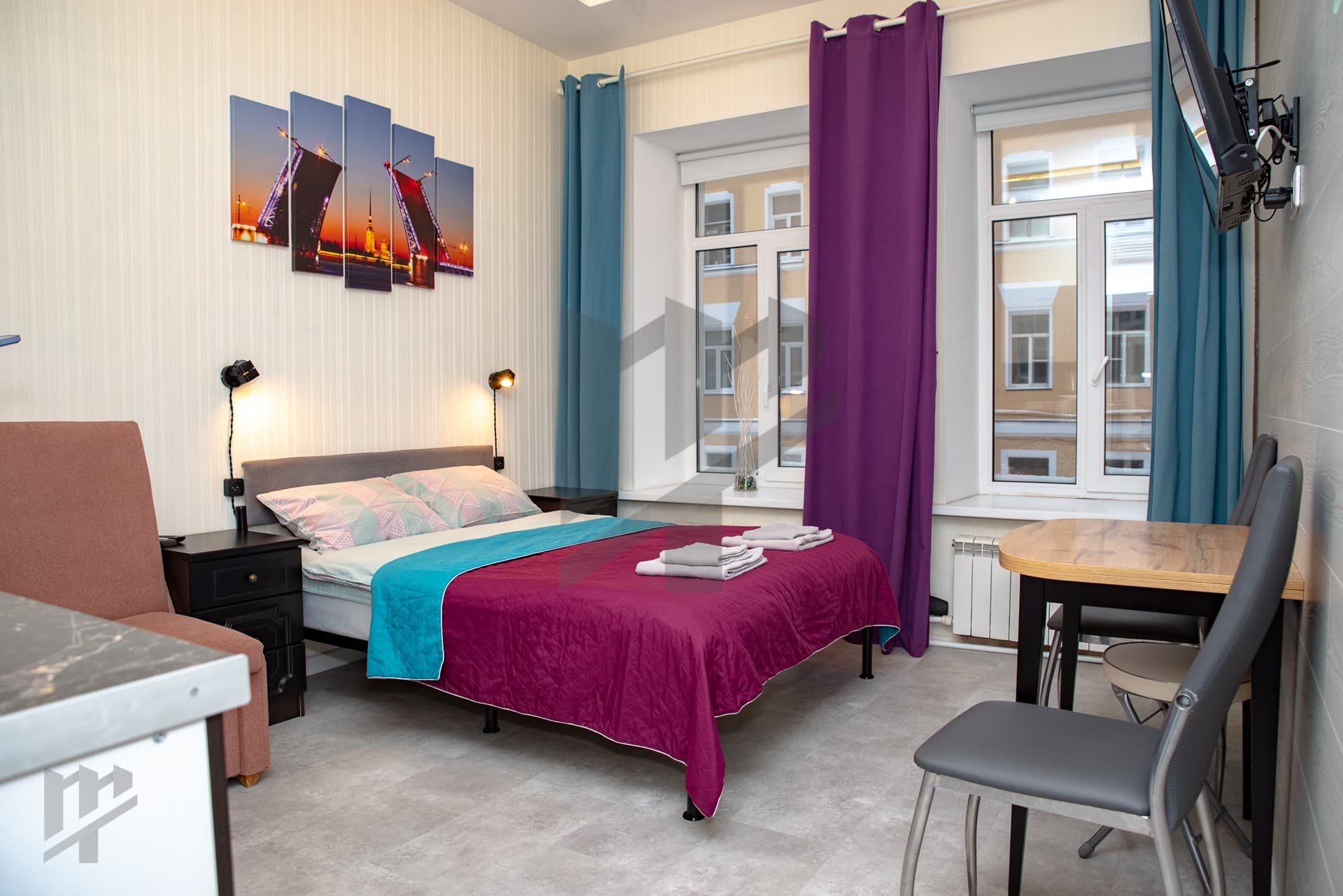 Квартира-студия, 19 м², 2 кровати